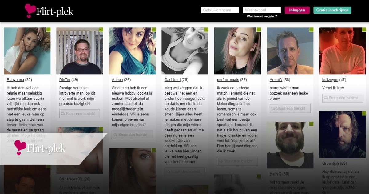 flirt-plek is een fantasie achtige erotische chatsite met gemodereerde profielen van sexy mannen en vrouwen en op zoek naar genegenheid